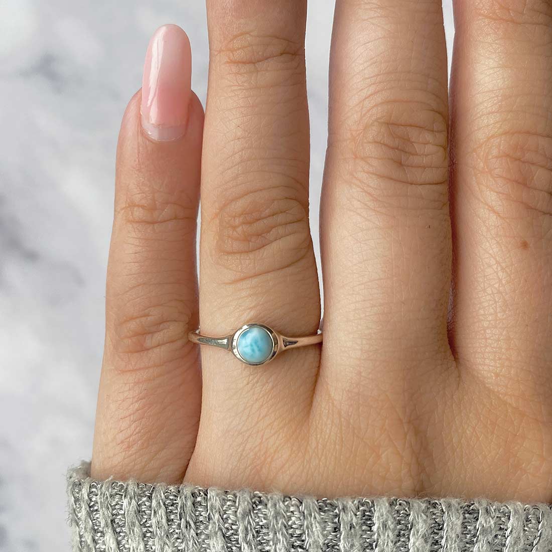 Larimar Ring-(LAR-SR-2528.)